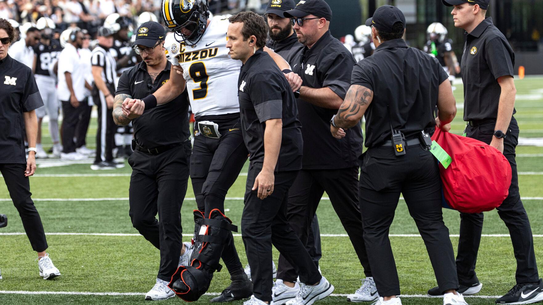 Mizzou quarterback Beau Pribula tears ankle ligaments, unlikely to return in 2025